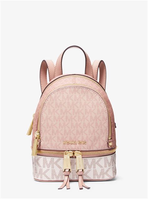 michael kors rhea mini|michael kors rhea backpack pink.